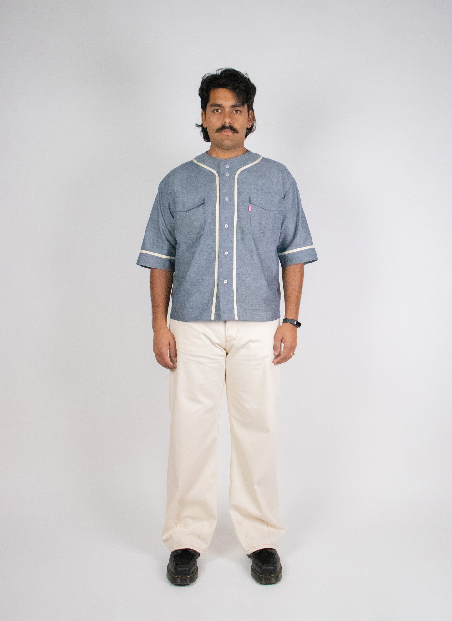 Chambray Baseball Shirt